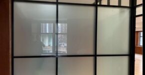 Contemporary storefront designed using Glass Aluminum Dubai glass and aluminum systems.
