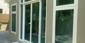 Modern office partition installed with premium Glass Aluminum Work design.