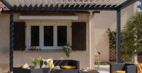 Professional technician performing Aluminum Pergola Glass Repair in Dubai with modern tools