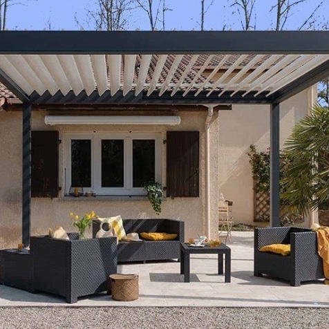 Professional technician performing Aluminum Pergola Glass Repair in Dubai with modern tools