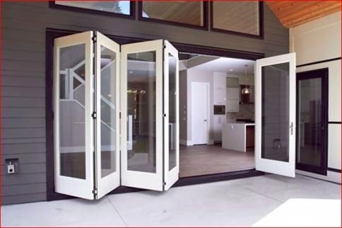 Automatic bifolding sensor doors in Dubai with motion detection technology