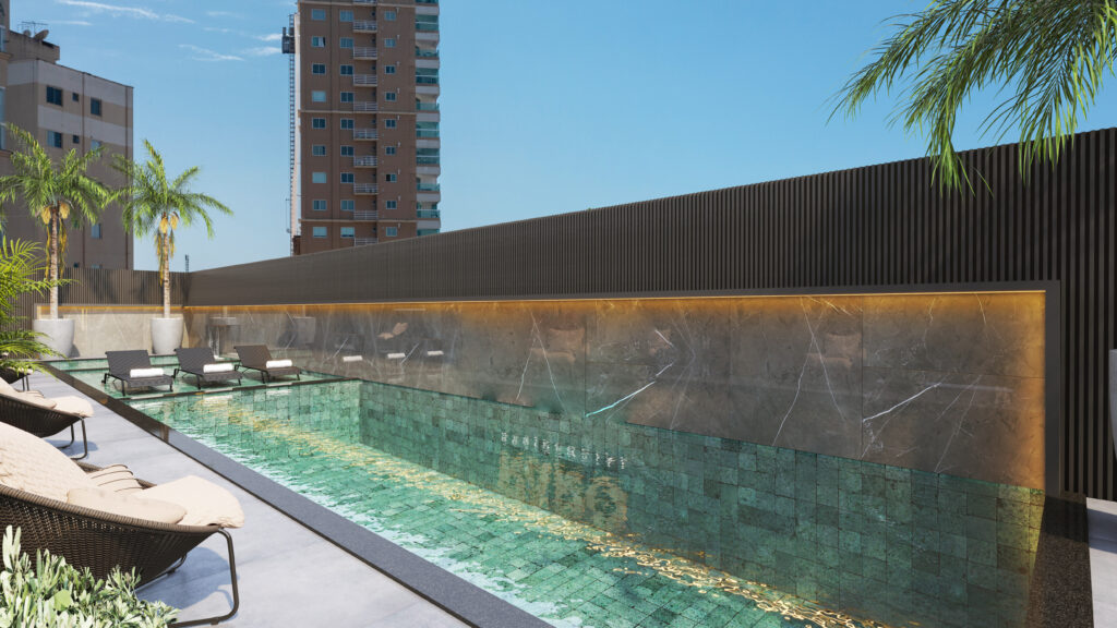 Swimming Pool Glass Fence in Dubai Silicon Oasis