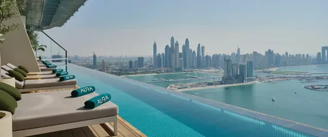 Glass-Sided Swimming Pool in Dubai